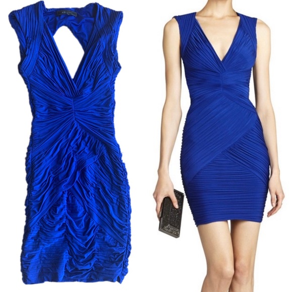 BCBGMaxAzria Dresses & Skirts - BCBG ‘Edesa’ body con dress in blue size XS